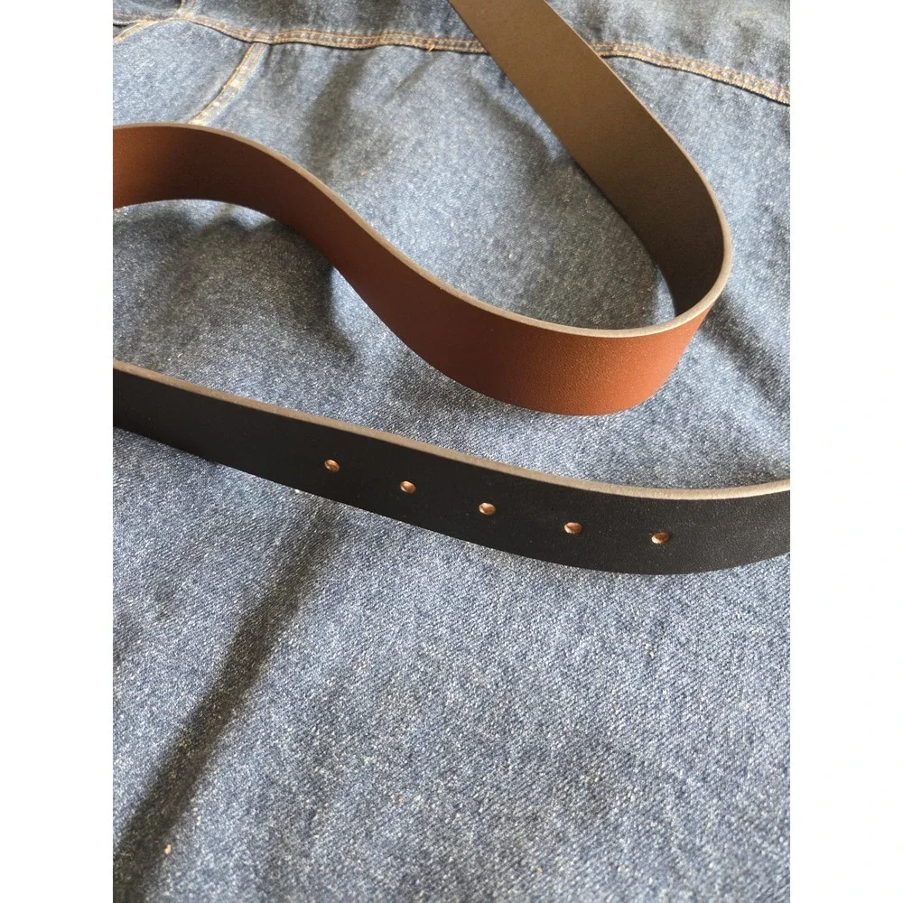 Timberland Reversible Black & Brown Leather Belt - Men's Size 44